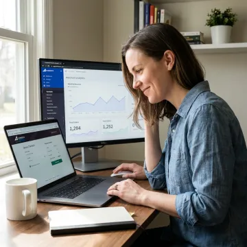 Secure merchant services dashboard for online payments