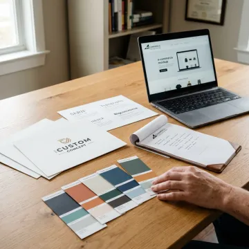 Custom logo and branding package concept for a consultant