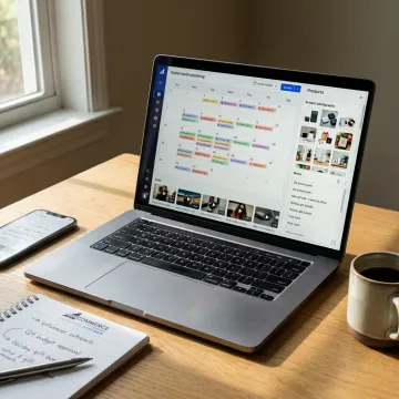 Social media content planning for an e-commerce business