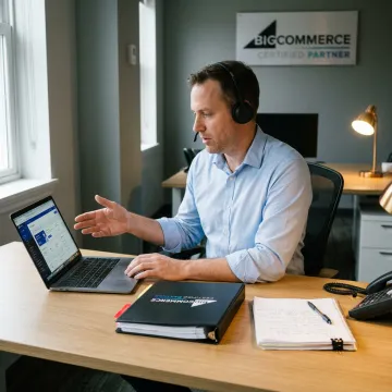 E-commerce consultant providing store support