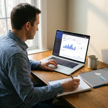 Social media growth dashboard for an e-commerce store
