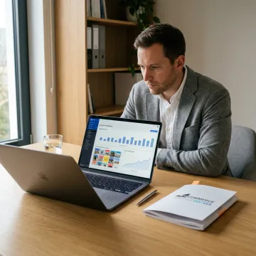 E-commerce marketing strategy session for a home-based business