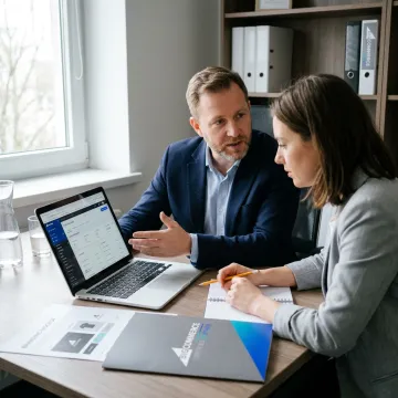 Consultant planning an e-commerce store launch