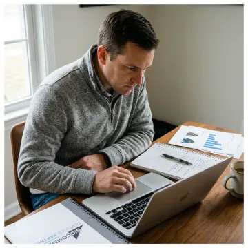Entrepreneur learning online business strategy through MBV University Training