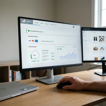 Secure online merchant account payment processing