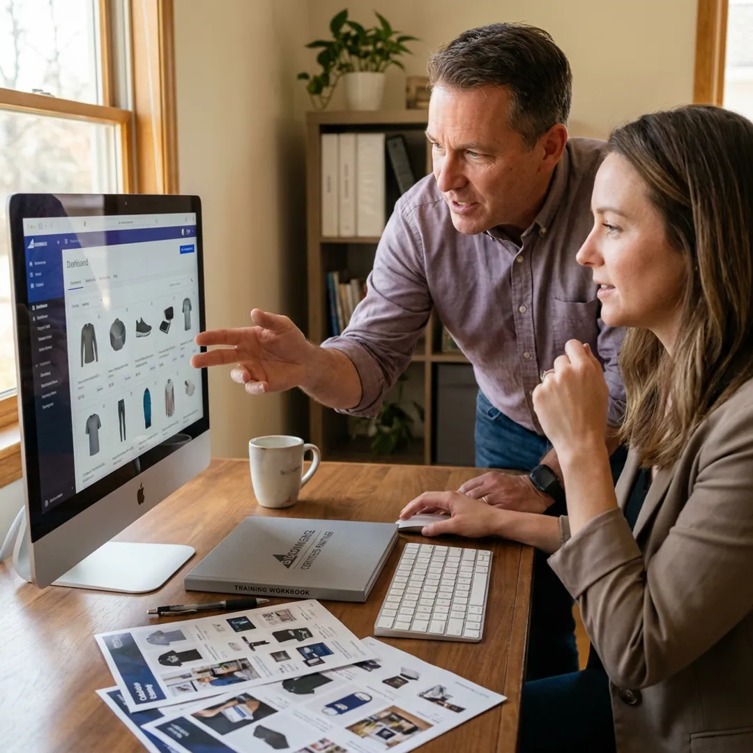 Entrepreneur learning dropshipping with an MBV coach