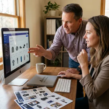 Entrepreneur learning dropshipping with an MBV coach