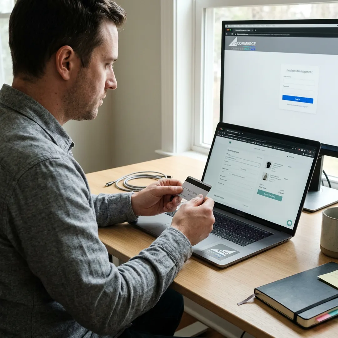 Secure online payment setup for e-commerce store