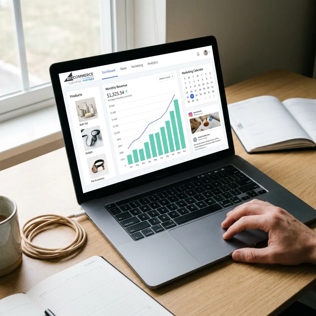 E-commerce social media marketing dashboard
