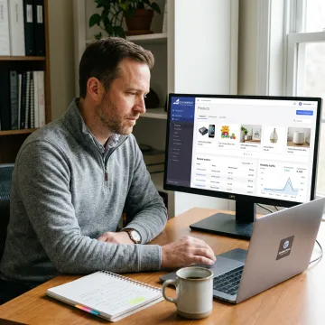 Turn-key dropshipping e-commerce store dashboard
