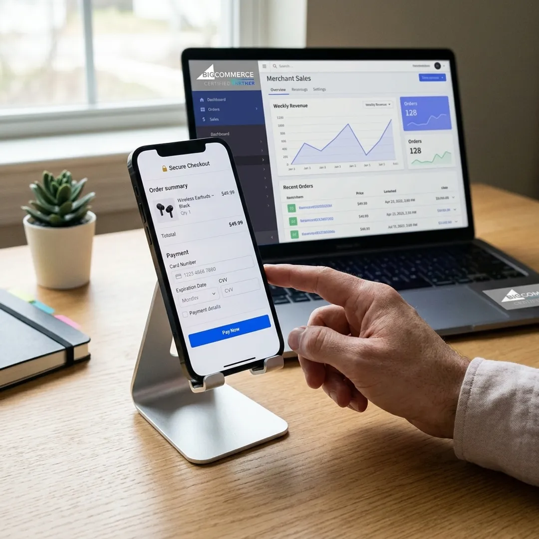 Secure mobile checkout on an e-commerce store