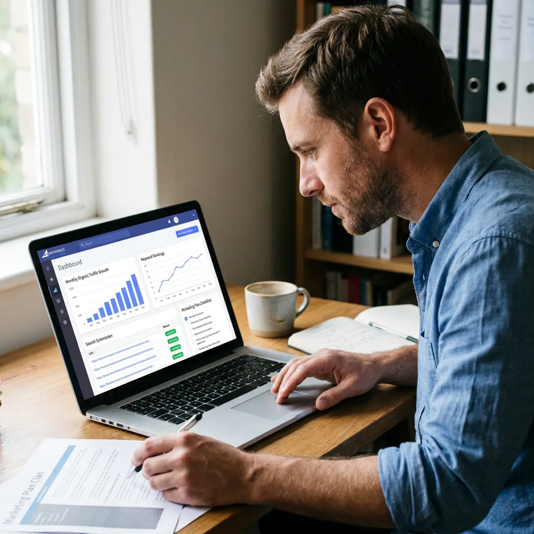 Startup SEO and search submission dashboard