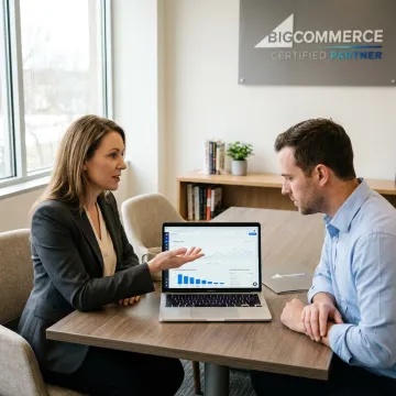 SEO coach teaching e-commerce marketing through MBV University