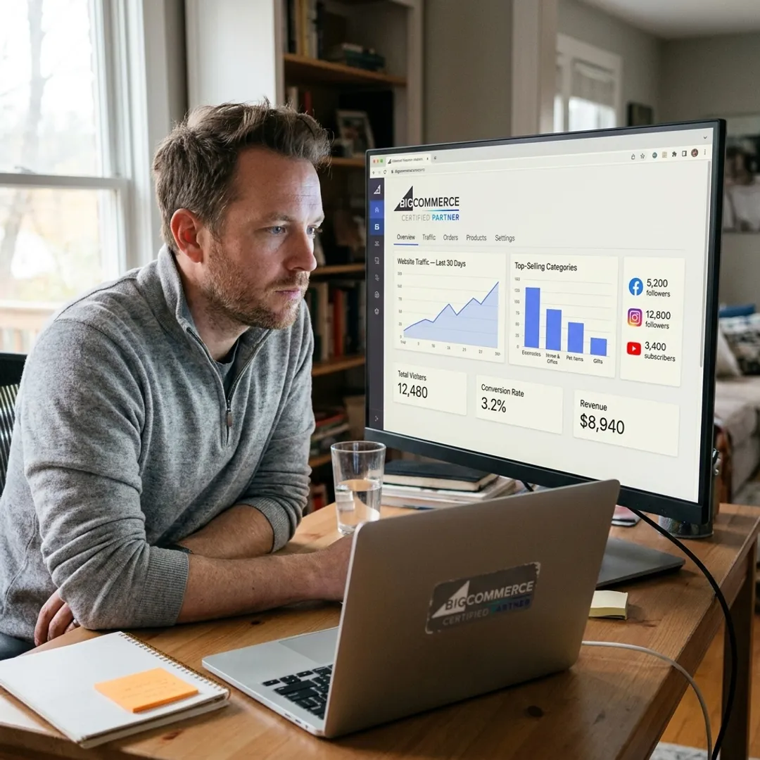 Digital marketing dashboard for e-commerce store growth