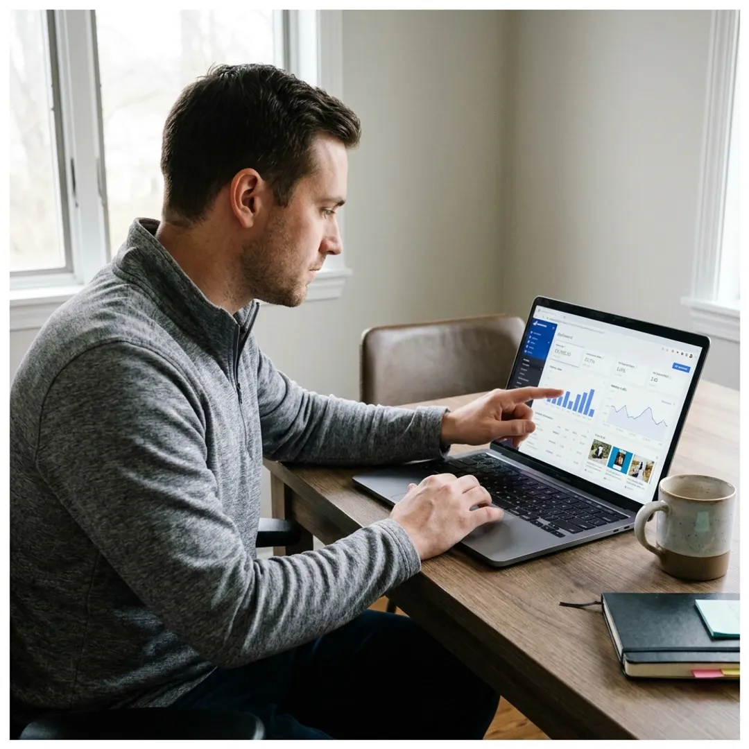 Online marketing dashboard for e-commerce business
