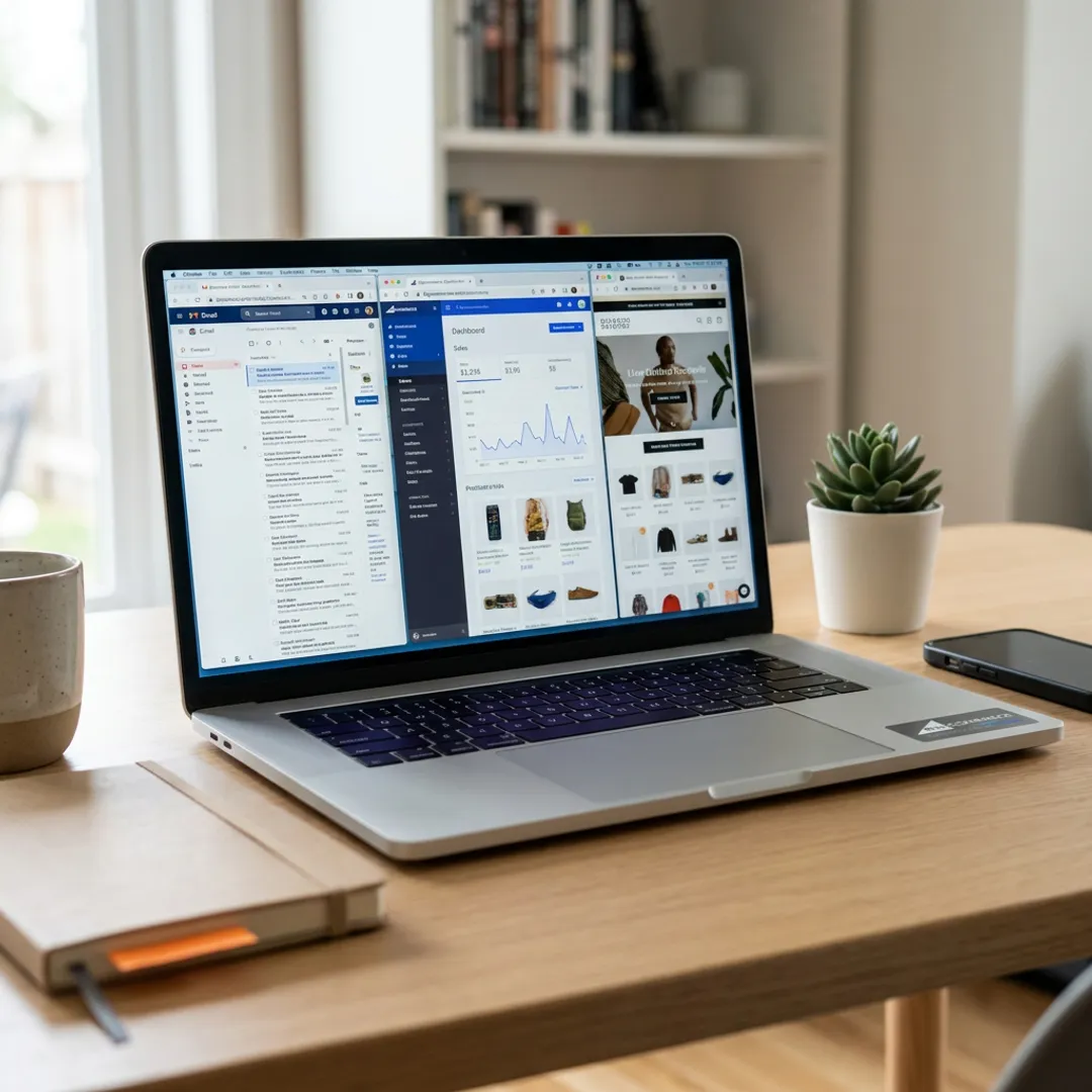 Branded business e-mail on an online store domain