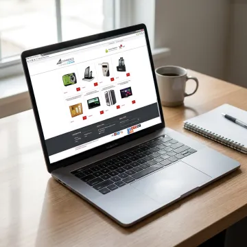 Custom BigCommerce store dashboard on laptop