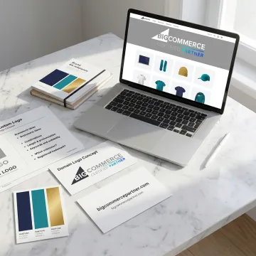 Brand kit materials for an MBV online store