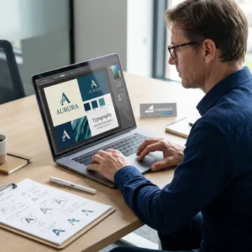 Custom logo design for an e-commerce brand