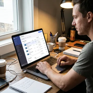 Entrepreneur managing a BigCommerce ecommerce store