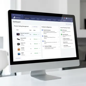 MBV BigCommerce store development dashboard