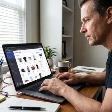 Entrepreneur launching a turn-key ecommerce webstore