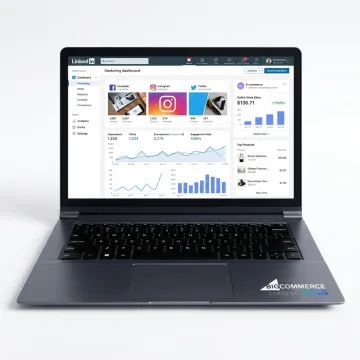 LinkedIn social media marketing dashboard