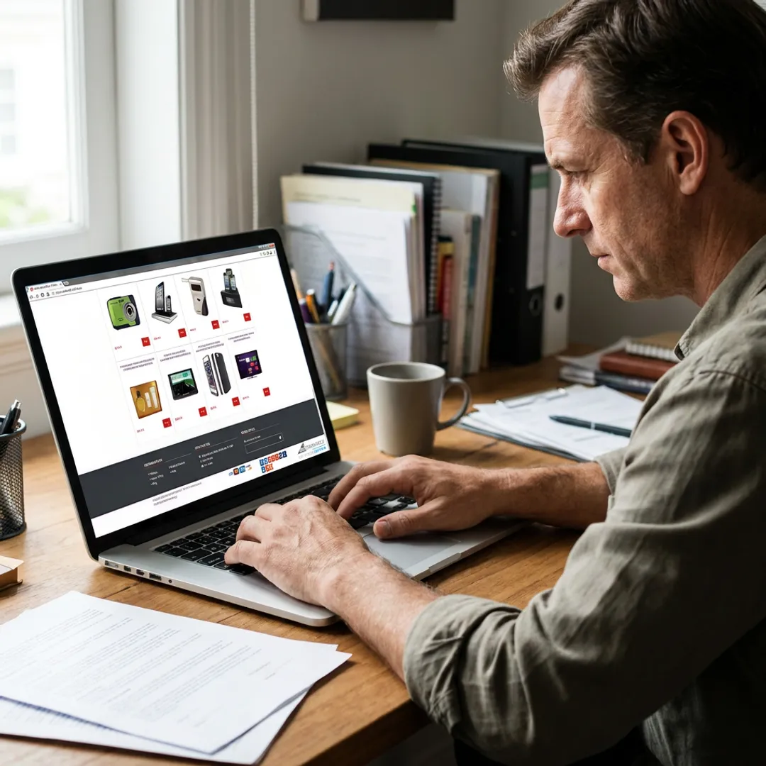 White label e-commerce store dashboard on laptop