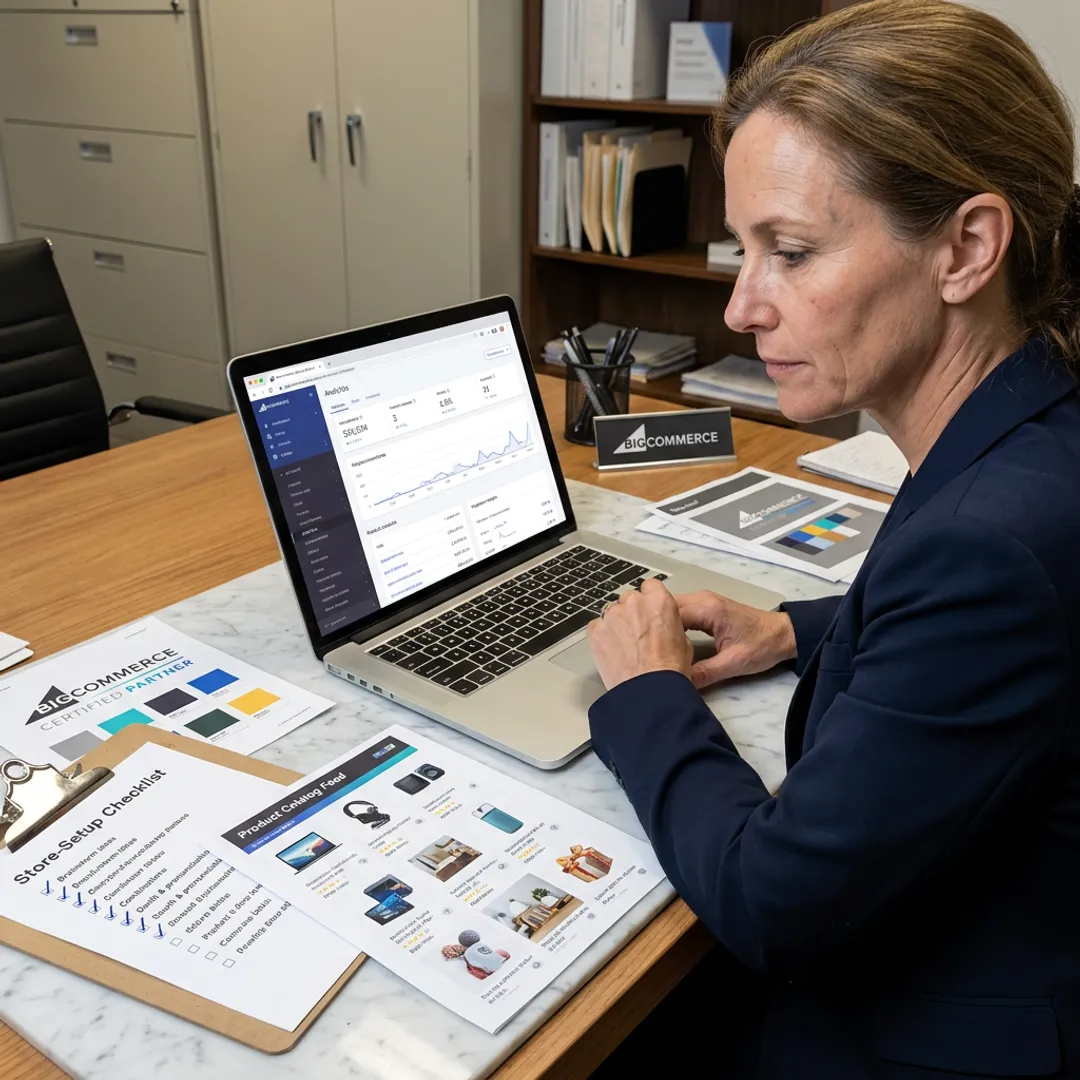 Consultant planning an e-commerce store launch