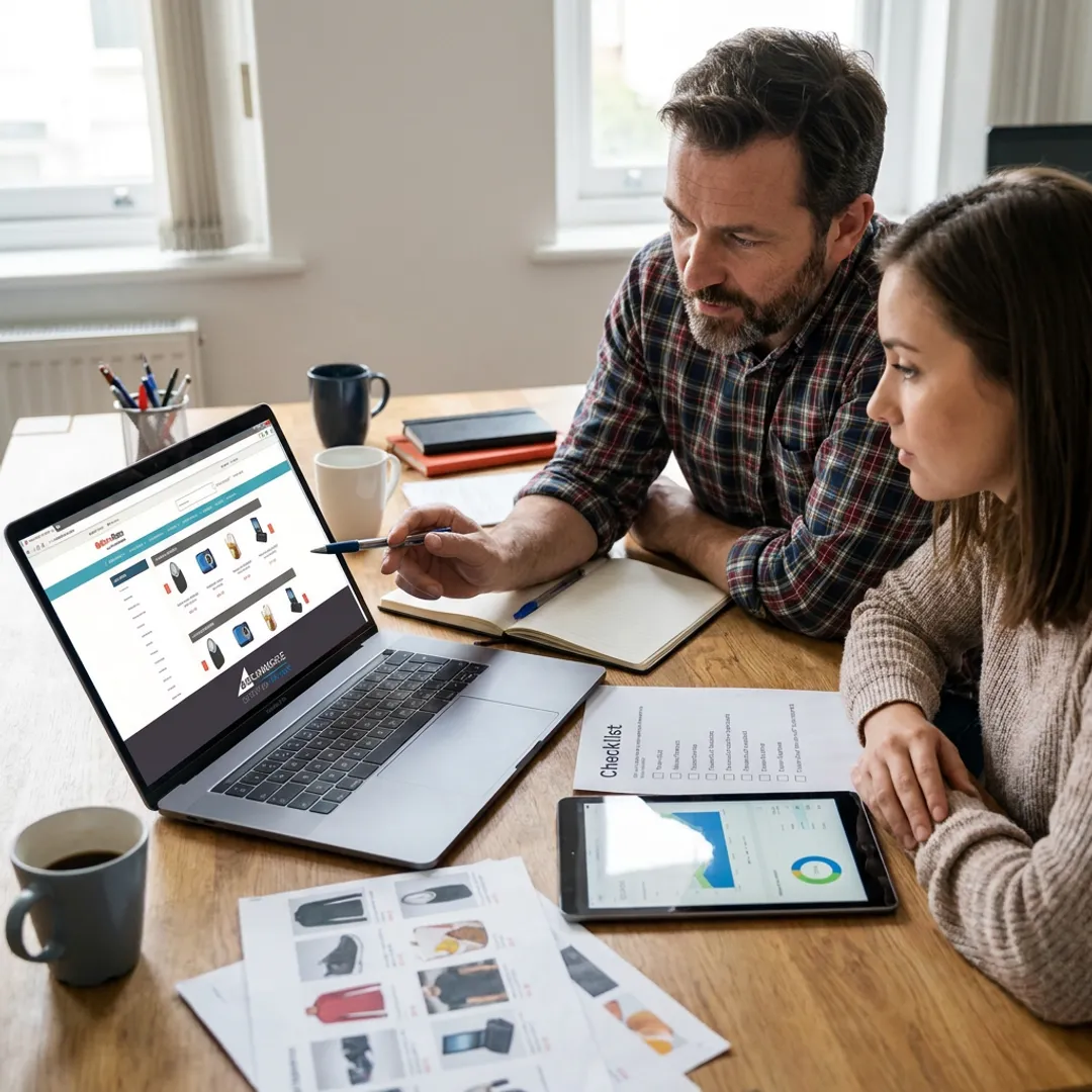 Consultant reviewing dropshipping launch plan