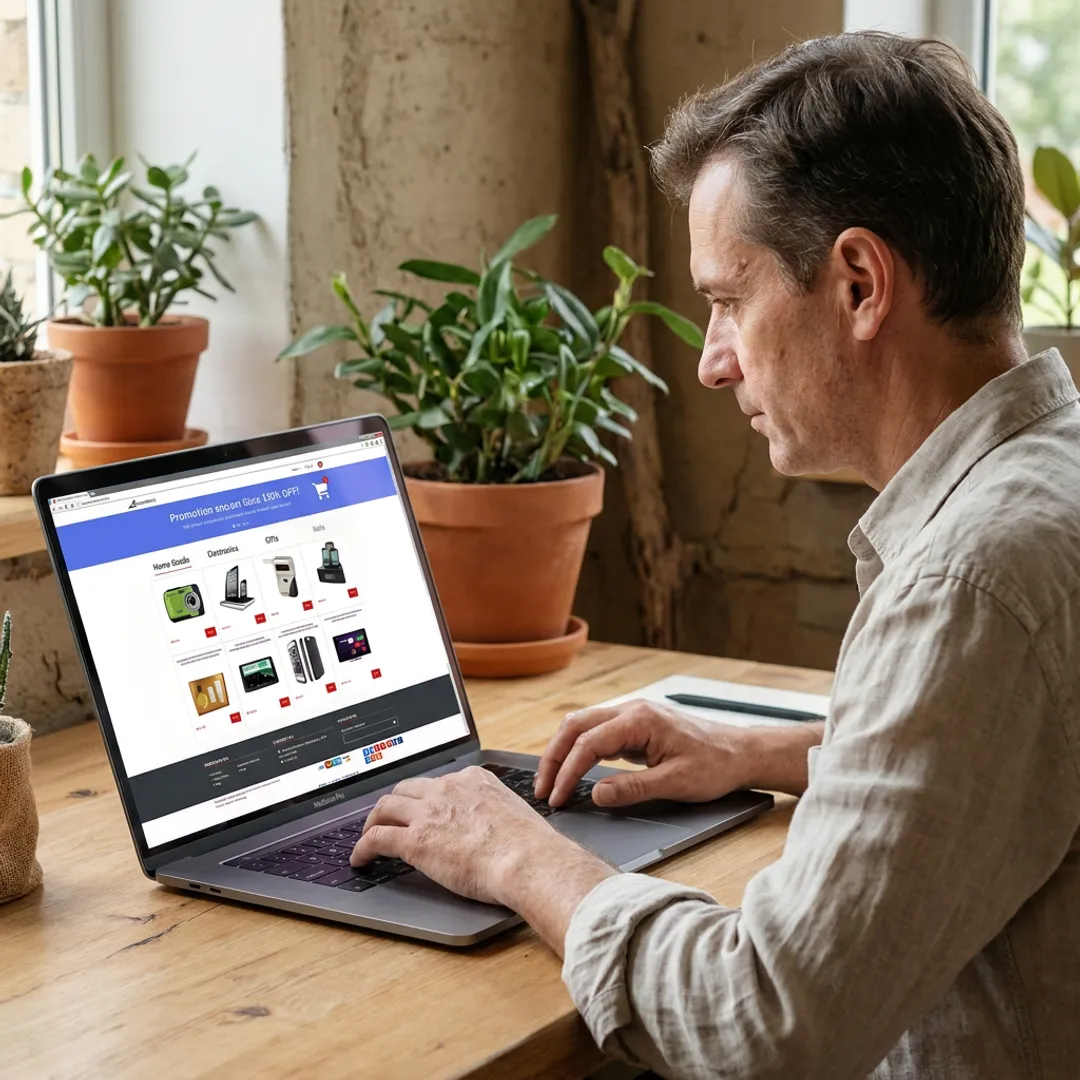 Done-for-you e-commerce website on laptop