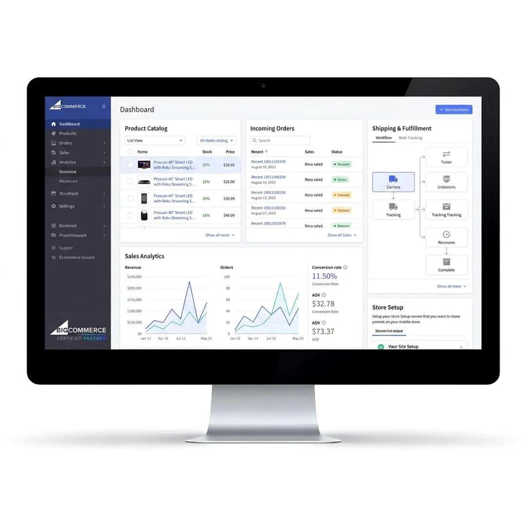 Turn-key dropshipping platform dashboard