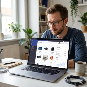 Entrepreneur launching a dropshipping ecommerce store