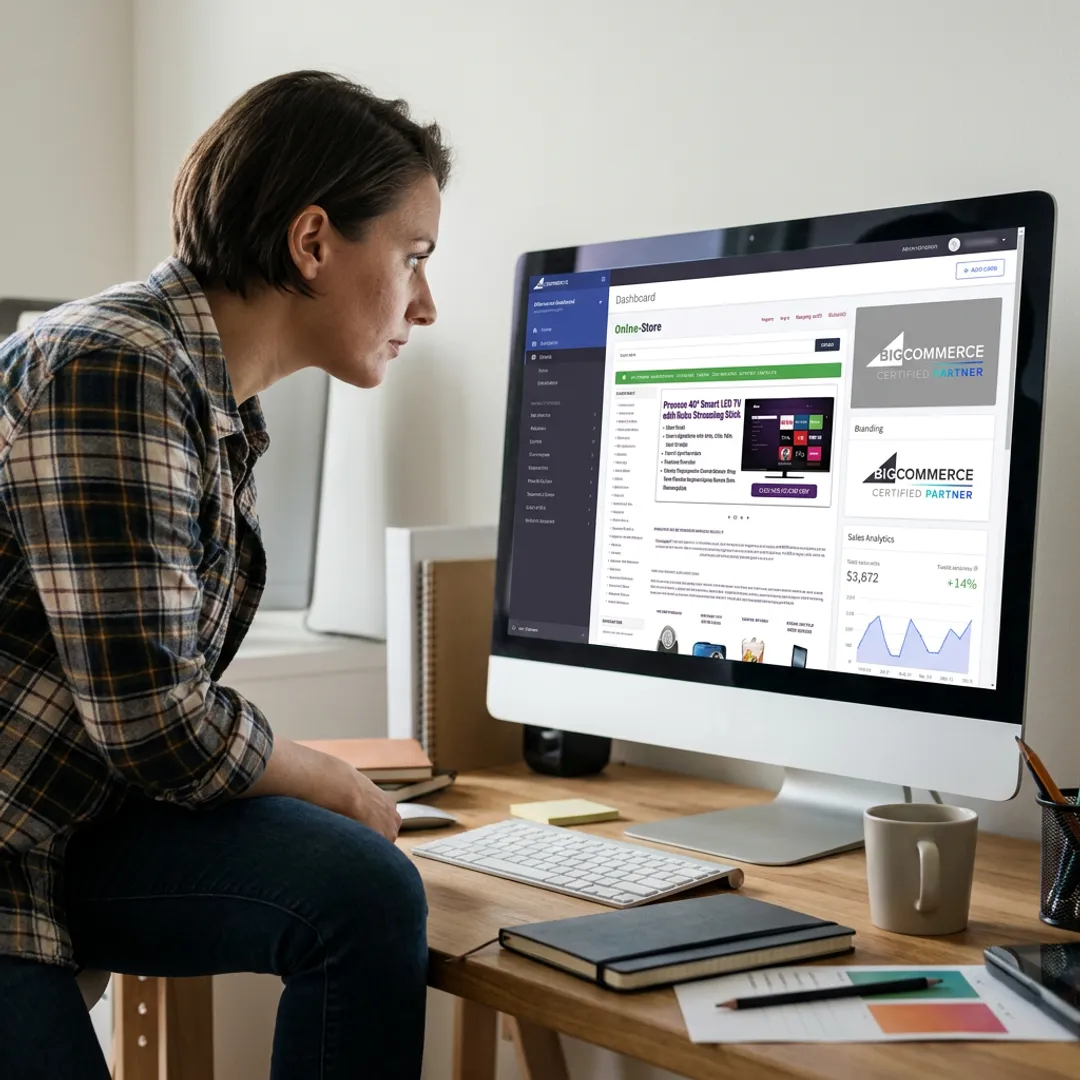 Turn-key e-commerce website design workspace