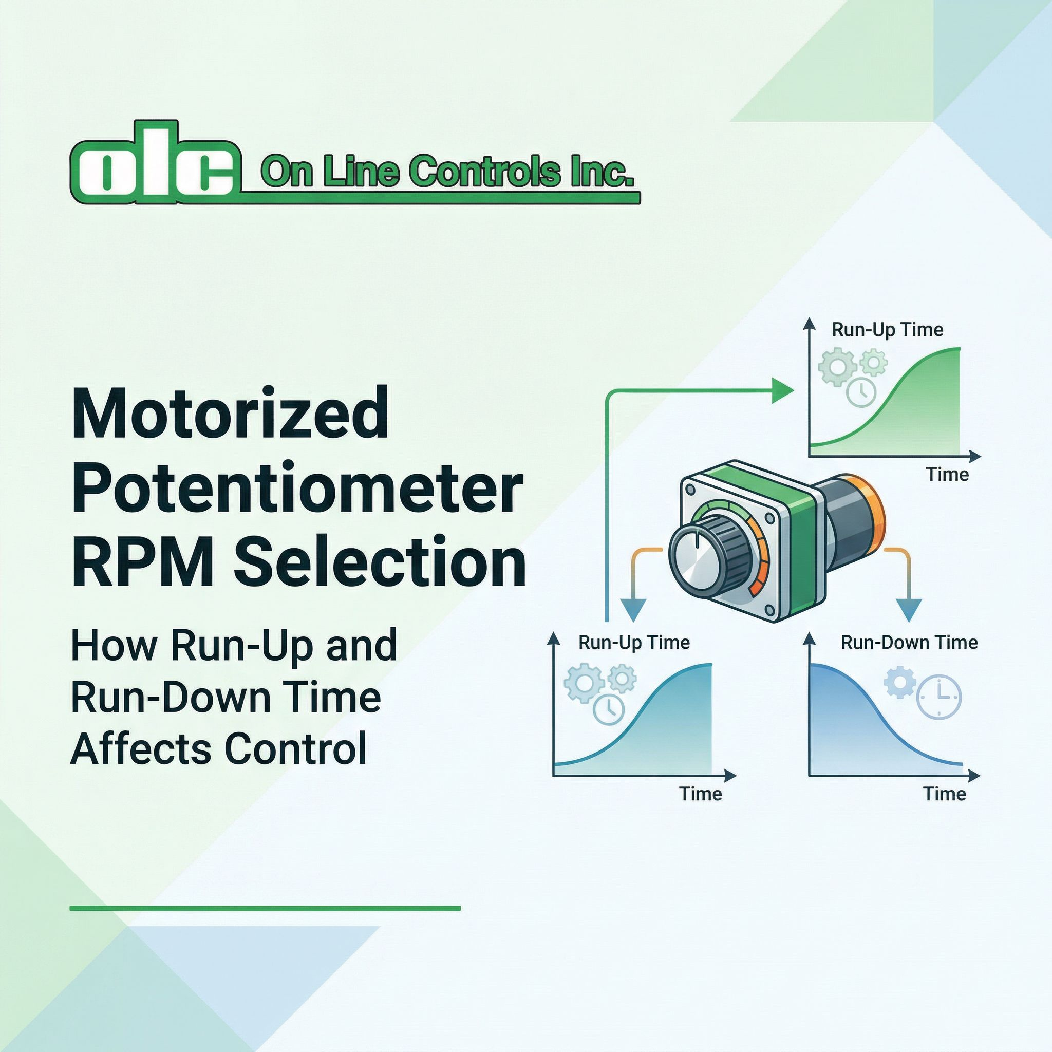 Motorized Potentiometer RPM Selection: How Run-Up and Run-Down Time Affects Control