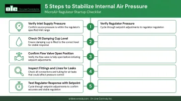 5-step air pressure system stabilization checklist for tubing extrusion OD control