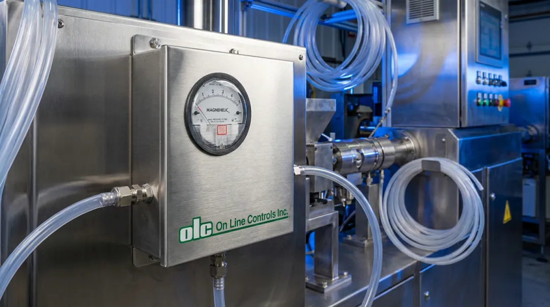 OLC MicroAir ultra-low pressure regulator for medical tubing extrusion line applications