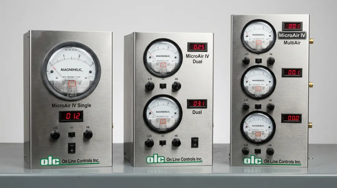 OLC MicroAir multi-channel regulator units for single dual and multi-lumen catheter extrusion