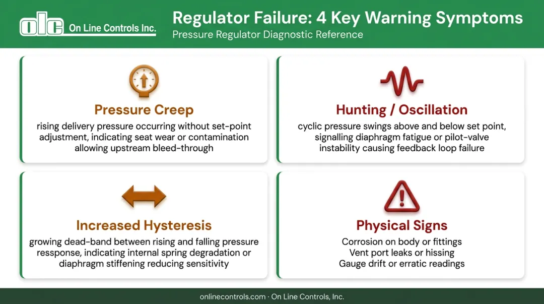 Four warning signs of failing extrusion line pressure regulator symptoms comparison