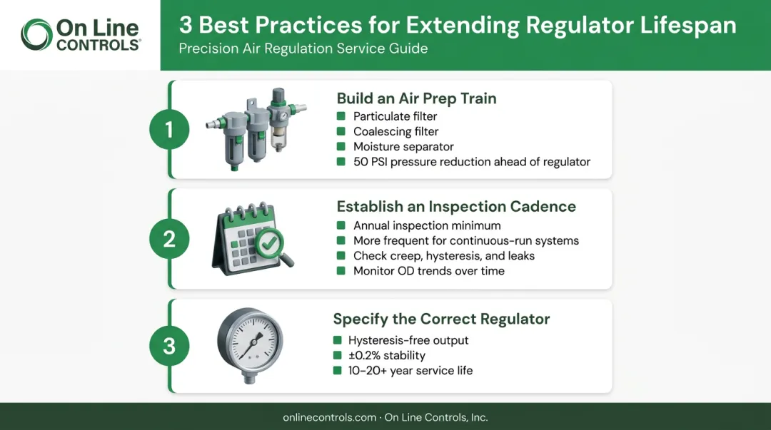 Three best practices checklist for extending extrusion pressure regulator service life