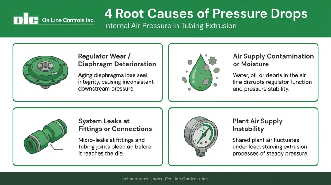 4 root causes of internal air pressure drops in tubing extrusion