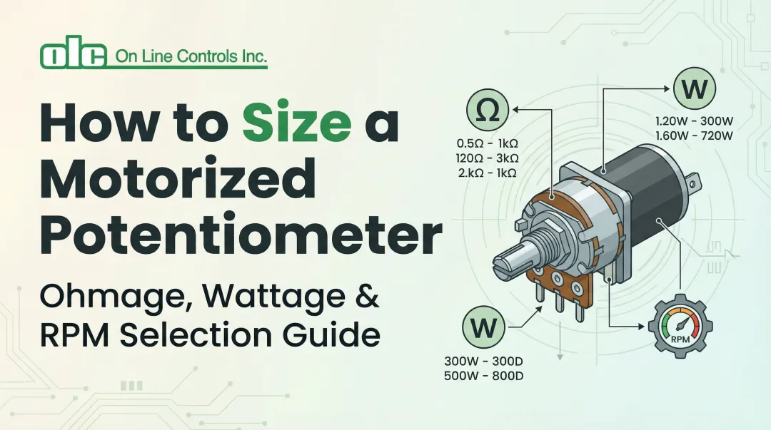 Cover image for How to Size a Motorized Potentiometer: Ohmage, Wattage & RPM Selection Guide