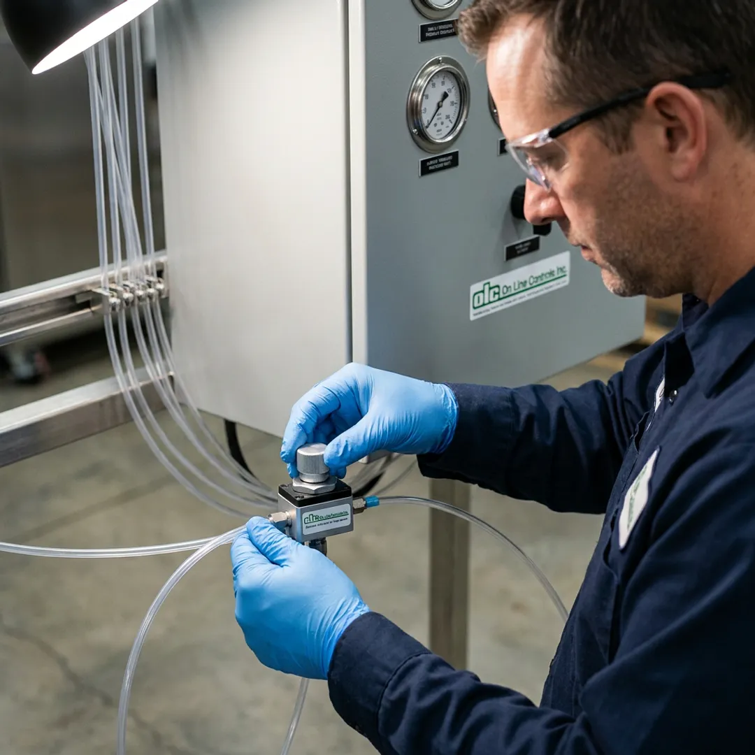 MicroAir regulator on medical extrusion line