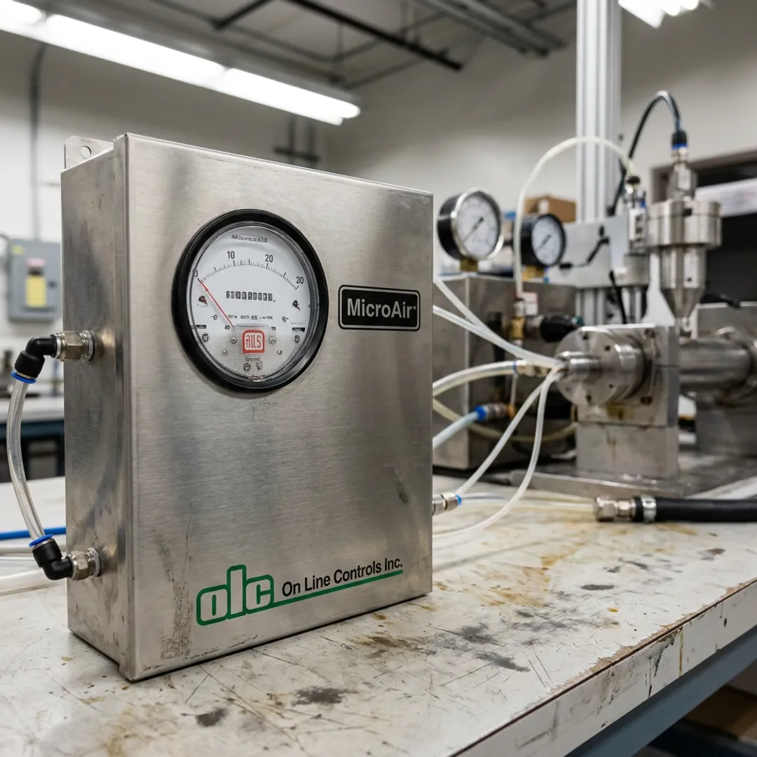 MicroAir pressure controller used for catheter extrusion