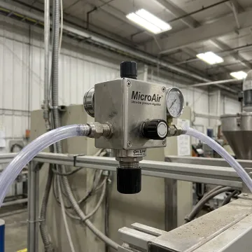 MicroAir I manual pressure regulator for tubing extrusion
