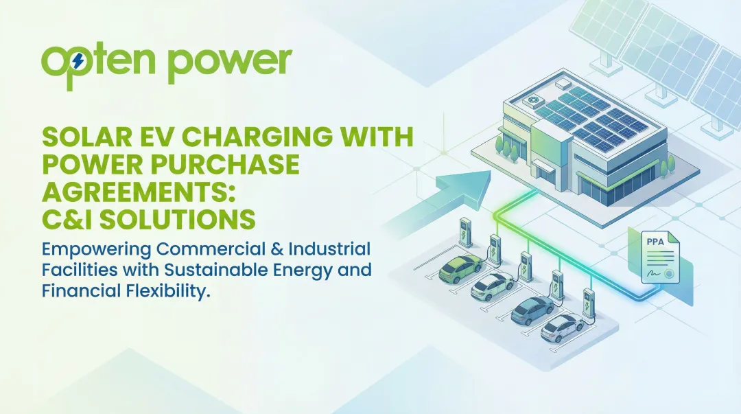 Solar EV Charging with Power Purchase Agreements: C&I Solutions
