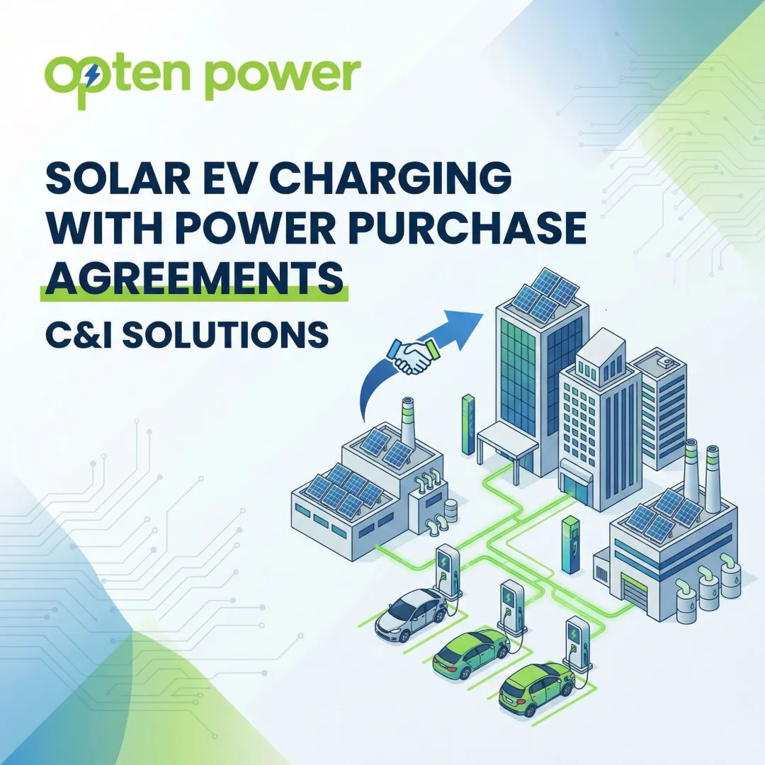 Solar EV Charging with Power Purchase Agreements: C&I Solutions