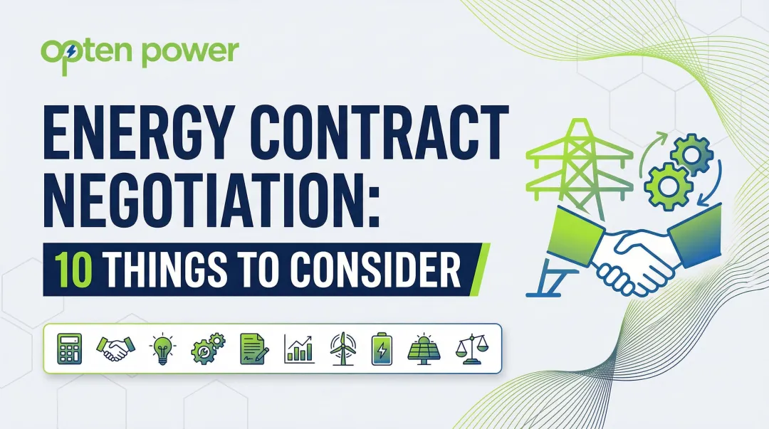 Energy Contract Negotiation: 10 Things to Consider