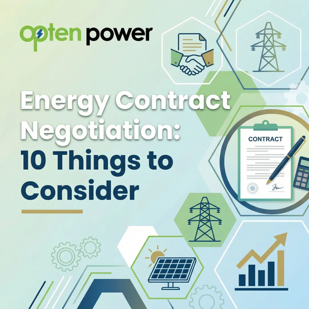 Energy Contract Negotiation: 10 Things to Consider