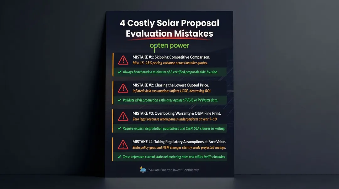 Four common commercial solar proposal evaluation mistakes businesses make in India